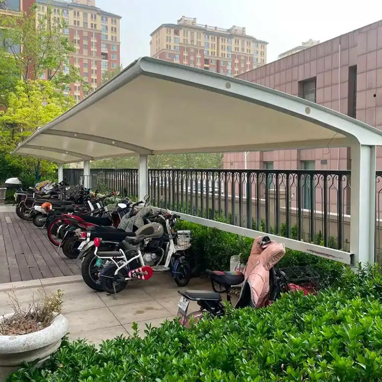 黄陵县膜结构电动车棚